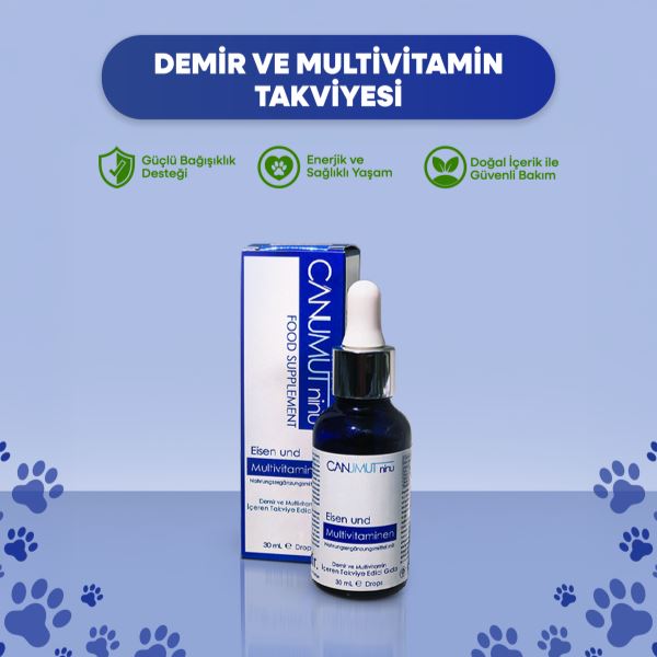 Demir ve Multivitamin Takviyesi – Evcil Dostlar İçin Günlük Destek